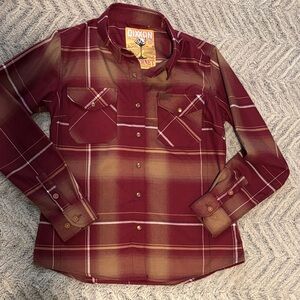DIXXON Cabernet Flannel Shirt Womens